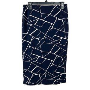 Shein Women's Navy Blue Knee Length Bodycon Pencil Skirt
